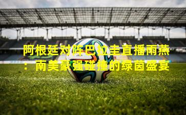 阿根廷对阵巴拉圭直播雨燕:南美豪强碰撞的绿茵盛宴