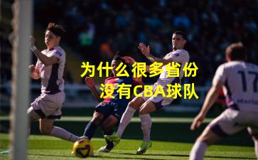 为什么很多省份没有CBA球队